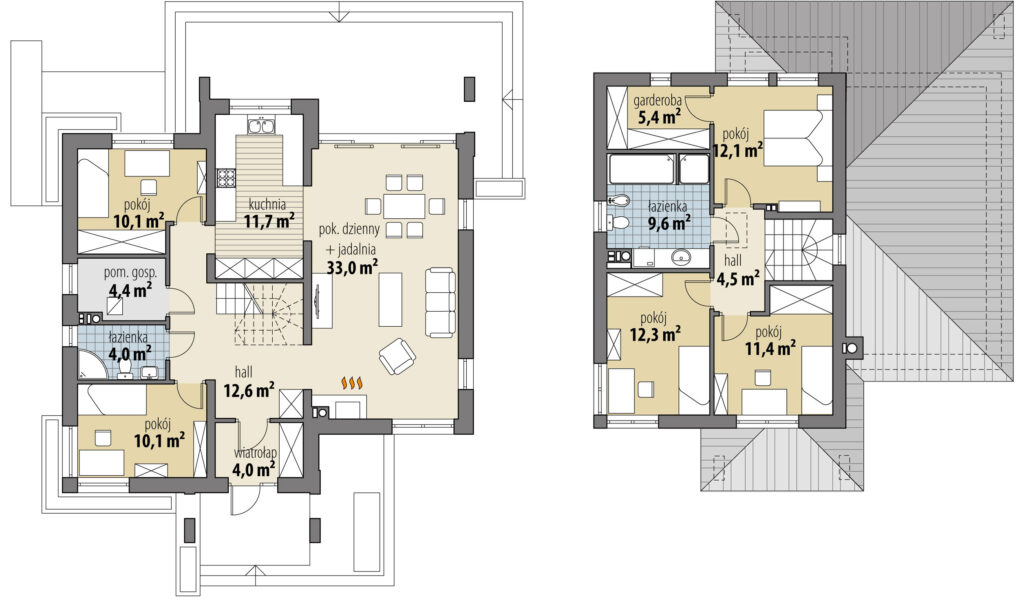 планировка дома из СИП-панелей по проекту А2-178